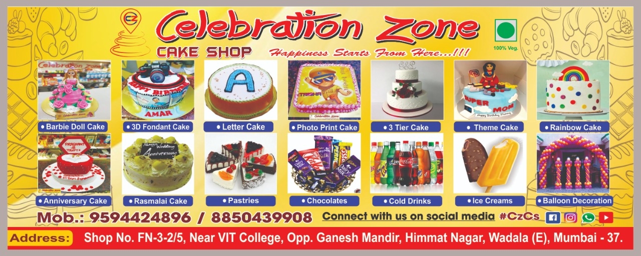 Celebration Zone Cake Shop โ Best Cake Shop In Wadala, Sangam Nagar ๐