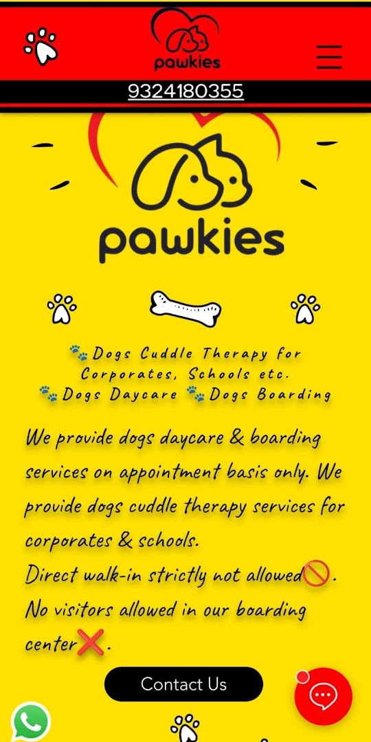 Pawkies Dogs Cuddle Therapy & Boarding