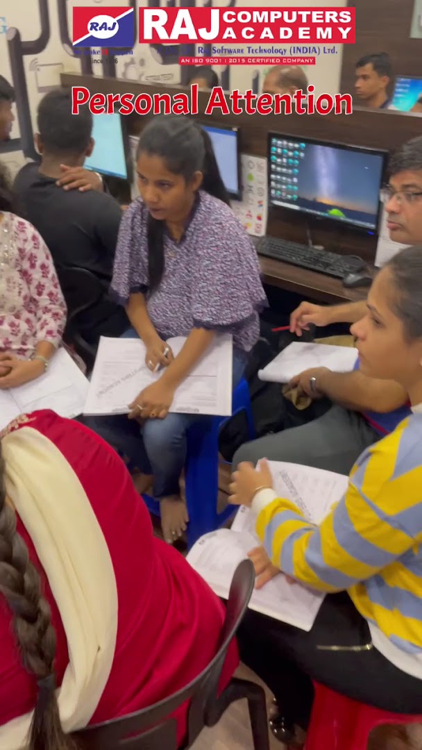 Raj Computers Malad | Computer Courses | Data Analytics | Digital Marketing | Coding | Tally | Adv Excel | AI ML | full stack