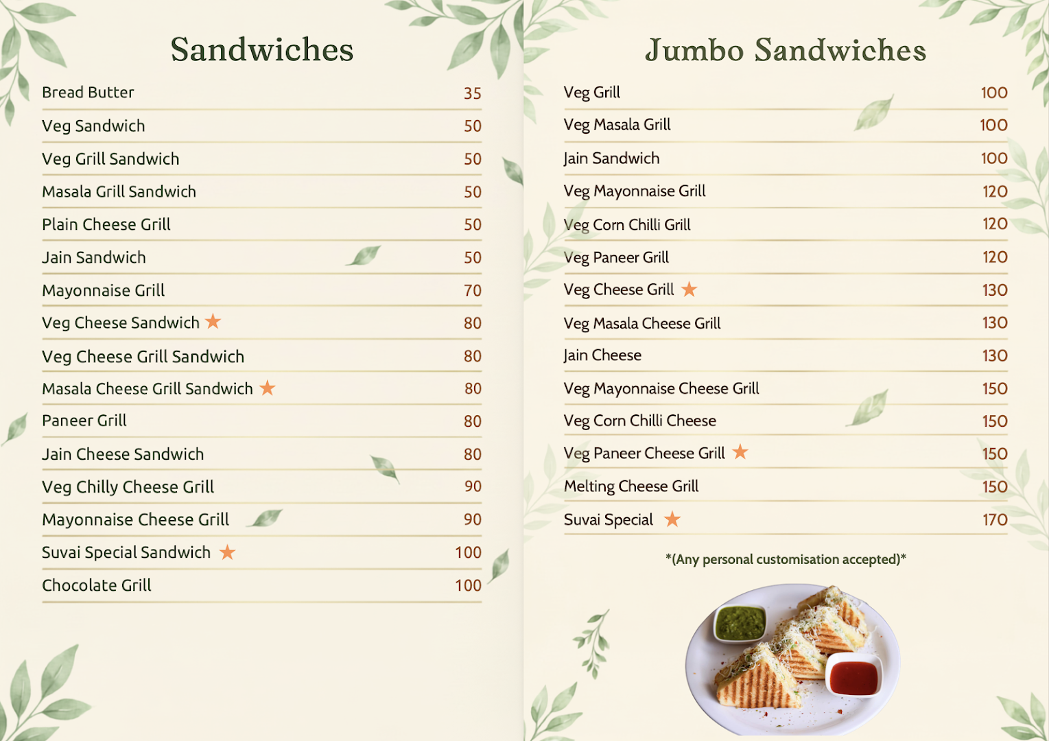 Suvai- Juice & Snacks