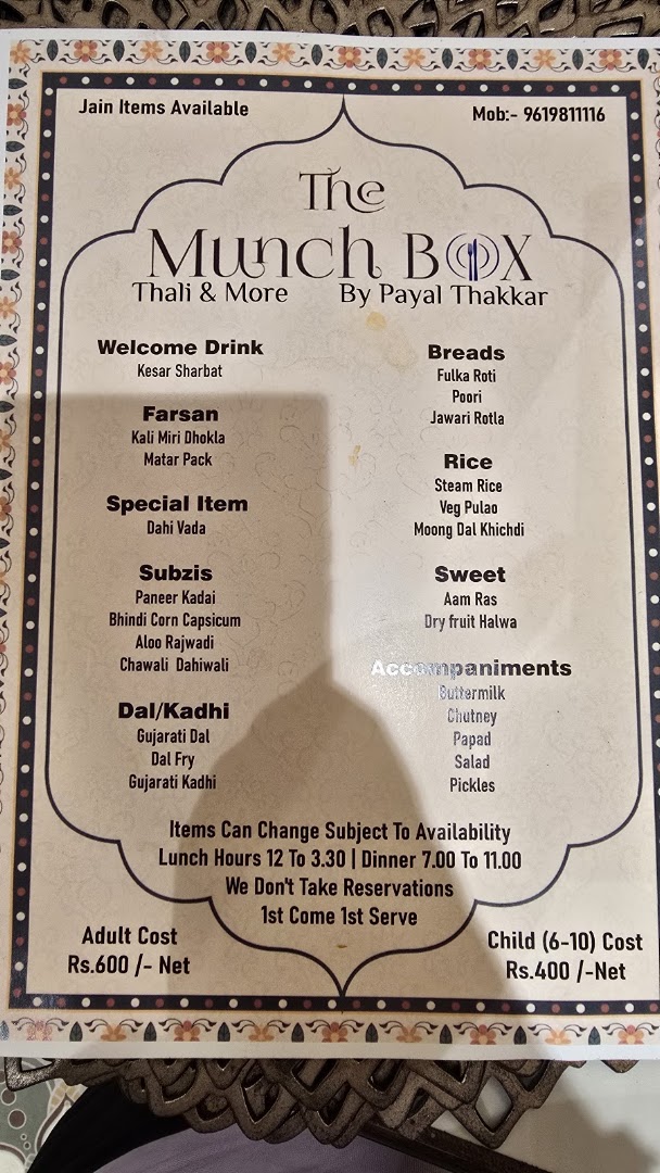 The Munchbox Thali